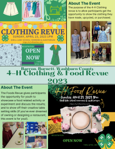 Clothing and Food Revue Registration Now Open!