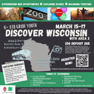Discover WI (6-8 Grade) March 15-17