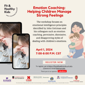 Emotion Coaching, Helping Children Manage Strong Feelings