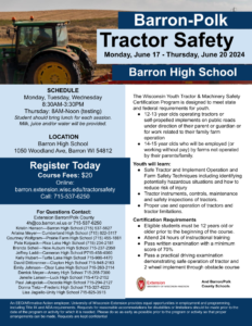 Tractor Safety Registration Open