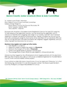 Barron County Jr. Livestock Show and Sale (Hog and Sheep)