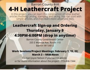 4-H Leathercraft