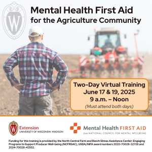 Mental Health First Aid for the Agriculture Community