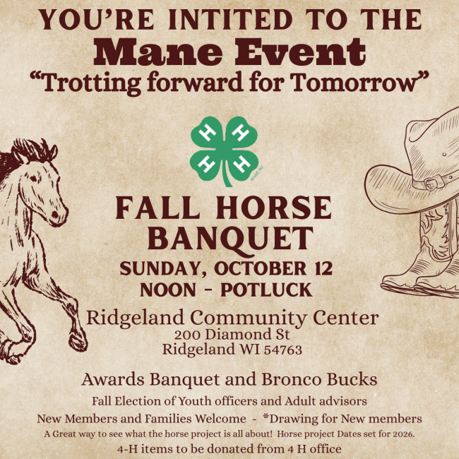 picture of Banquet information, also included in text of post.
