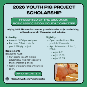 🐷 2026 Youth Pig Project Scholarship Program