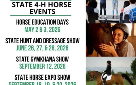 2026 Barron County & State 4-H Horse Project Dates