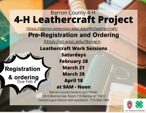4-H Leathercraft Project