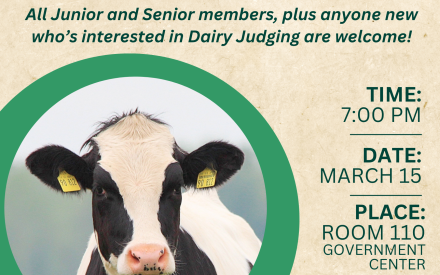 Kick Off Meeting & Hoards Dairyman Contest Practice