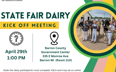 Dairy State Fair Kick-Off Meeting (Updated Date & Time!)