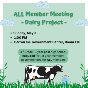 Dairy Project All Member Meeting
