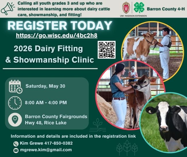 Dairy fitting and showmanship clinic