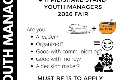 Junior Leaders Shake Stand Youth Manager Applications