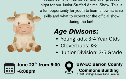 Junior Stuffed Animal Show Practice Night & Fair Show