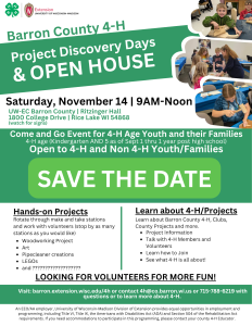 4-H Project Discovery Open House